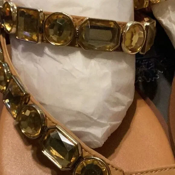 New Vince camuto asymmetrical toe ring leather sandals 7.5W - Picture 11 of 13